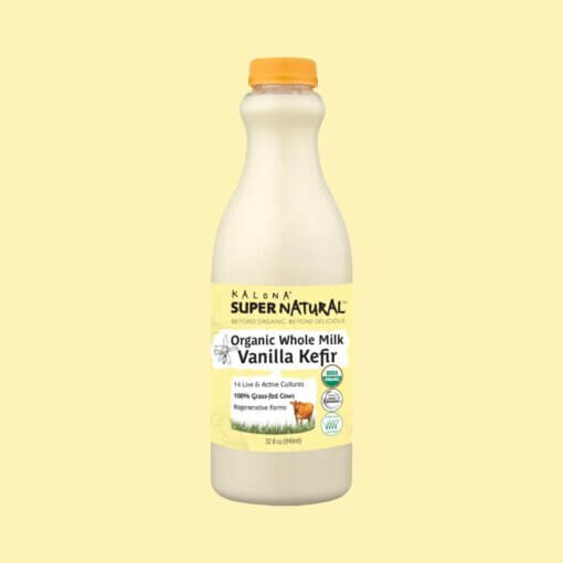 Organic 100% Grass-Fed Whole Milk Vanilla Kefir